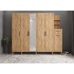 Harika 6 Kapaklı Portmanto Çam P.a.h_3_210cm 210 cm