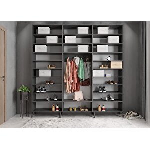 Eko Life 6 Kapaklı Portmanto Antrasit P.a.l.e_2_270cm 270 cm