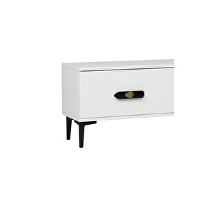 1365tv180-32ct Tv Sehpasi BEYAZ-SİYAH-ALTIN