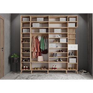 Trend 6 Kapaklı Portmanto Meşe&beyaz P.a.t_8_240cm 240 cm