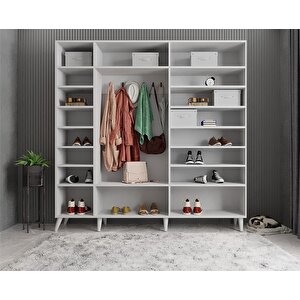 Mükemmel 5 Kapaklı Portmanto Beyaz P.b.m_1_225cm 225 cm