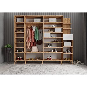 Harika 6 Kapaklı Portmanto Çam&beyaz P.a.h_7_240cm 240 cm