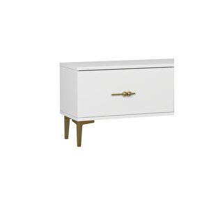 1361tv180-32ct Tv Sehpasi BEYAZ-ALTIN