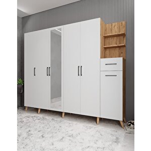 Harika 6 Kapaklı Portmanto Çam&beyaz P.a.h_7_270cm 270 cm