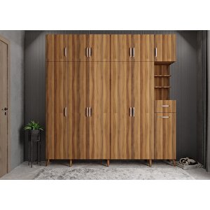 Eko Trend 6 Kapaklı Portmanto Ceviz P.a.t.e_5_270cm 270 cm