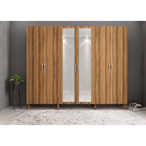 Bar 6 Kapaklı Portmanto Ceviz P.a.b_5_208cm 208 cm