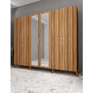 Bar 6 Kapaklı Portmanto Ceviz P.a.b_5_208cm 208 cm