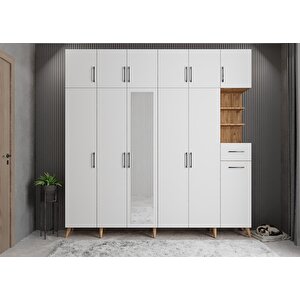 Trend 6 Kapaklı Portmanto Çam&beyaz P.a.t_7_240cm 240 cm