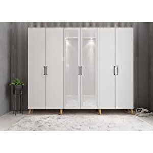 Bar 6 Kapaklı Portmanto Çam&beyaz P.a.b_7_240cm 240 cm