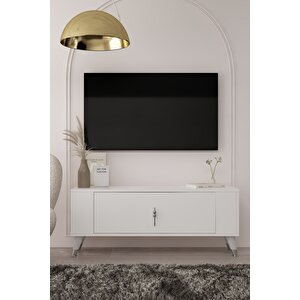 Tv1367ct Retro-32 Tv Sehpasi BEYAZ-GÜMÜŞ Beyaz-Gümüş