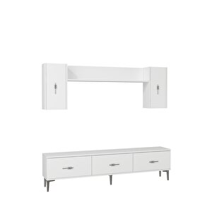 1359tv180-1ct Tv Sehpasi,tv Üni̇tesi̇ BEYAZ-GÜMÜŞ