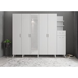 Harika 6 Kapaklı Portmanto Beyaz P.a.h_1_270cm 270 cm