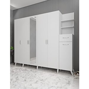 Harika 6 Kapaklı Portmanto Beyaz P.a.h_1_270cm 270 cm