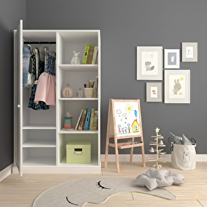 Neva Bebek & Çocuk Odası Gardırobu (çatısız)