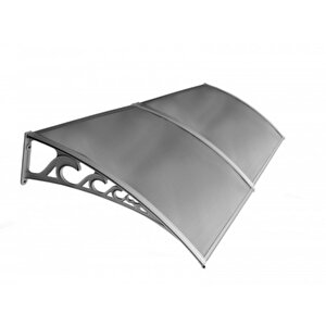 Pratik Sundurma Kapı Pencere Üstü 100x200 Cm Gri 6 Mm Levhalı