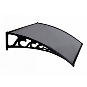 Pratik Sundurma Kapı Pencere Üstü 100x100 Cm Antrasit Gri 6 Mm Levhalı