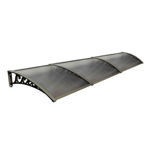 Pratik Sundurma Kapı Pencere Üstü 100x360 Cm Bronz 6 Mm Levhalı