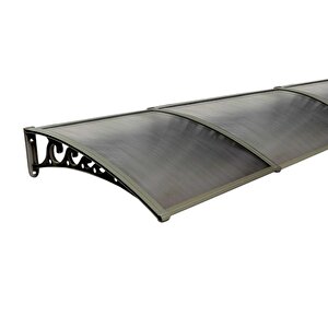 Pratik Sundurma Kapı Pencere Üstü 100x360 Cm Bronz 6 Mm Levhalı