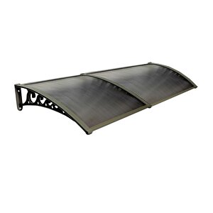 Pratik Sundurma Kapı Pencere Üstü 100x240 Cm Bronz 6 Mm Levhalı