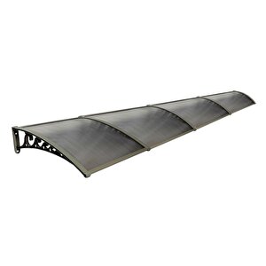 Pratik Sundurma Kapı Pencere Üstü 100x600 Cm Bronz 6 Mm Levhalı