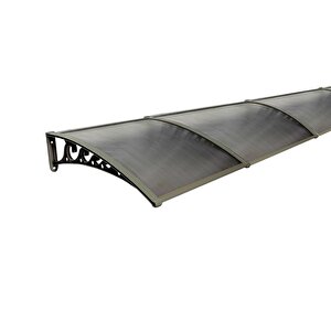 Pratik Sundurma Kapı Pencere Üstü 100x600 Cm Bronz 6 Mm Levhalı