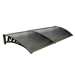 Pratik Sundurma Kapı Pencere Üstü 100x300 Cm Bronz 6 Mm Levhalı