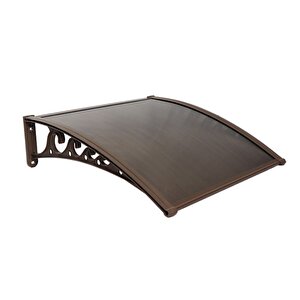 Pratik Sundurma Kapı Pencere Üstü 100x100 Cm Bronz 6 Mm Levhalı