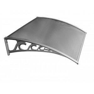 Pratik Sundurma Kapı Pencere Üstü 100x100 Cm Gri 6 Mm Levhalı