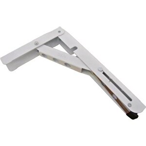 Mandallı Katlanır Masa Ayağı 1 Çift Beyaz 30cm