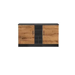 Ayza 4 Kapakli Çok Amaçli Dolap-mutfak Dolabi-mi̇krodalga-erzak-ai̇rfryer-ki̇ler  Dolabi-kahve Köşesi̇ - Atlantikçam - Antrasit