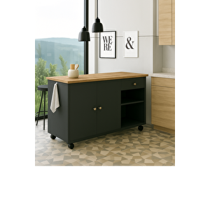 Talya Alt Modül 150 Cm Antrasit Tezgah Dahil-tekerlekli