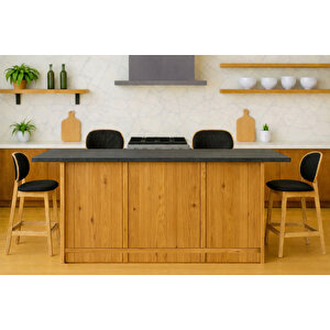 Star Mutfak Adası - Alt Modül - 4 Kapaklı - 180 Cm - Tezgah Dahil - Atlantikçam