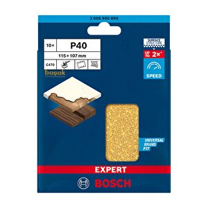 Expert C470 115x107 Mm 120 Kum 10'lu Zımpara Kağıdı 6 Delikli 2608900890