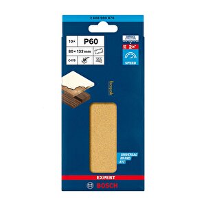 Expert C470 115x107 Mm 120 Kum 10'lu Zımpara Kağıdı 6 Delikli 2608900894