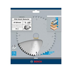 Pro 184x20 Mm 60 Diş Farklı Malzemeler İçin Daire Testere 2608642193