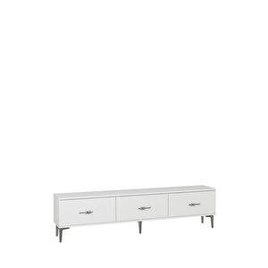 1361tv180-32dd Tv Sehpasi Beyaz-Gümüş