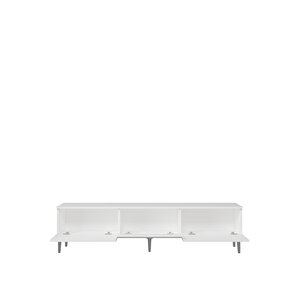 1361tv180-32dd Tv Sehpasi Beyaz-Gümüş