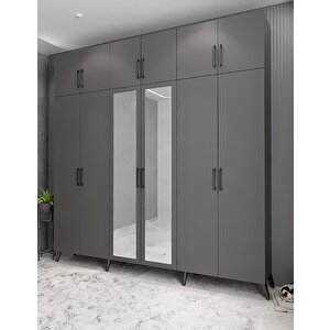 Life 6 Kapaklı Portmanto Antrasit P.a.l_2_208cm 208 cm