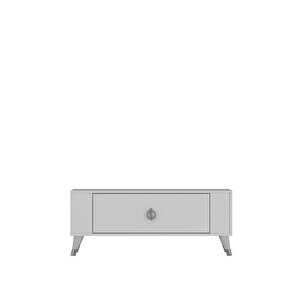 Tv1354dd Retro-32 Tv Sehpasi BEYAZ-GÜMÜŞ Beyaz-Gümüş