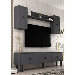 1355tv180-1dd Tv Sehpasi,tv Üni̇tesi̇ ANTRASİT-SİYAH Antrasit - Siyah