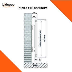 Nova Serisi Yükseklik 200 Cm Genişlik 39 Dilim (330 Cm) Alüminyum Radyatör