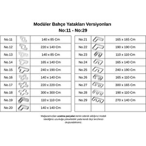 Modüler Yükseltilmiş Bahçe Sebze Yatağı No:11 (140x85) Bej