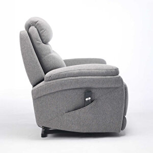 Lisbon Power Lift  Otomatik Mekanizmalı Baba Ve Tv Koltuğu Bej-gri Kumaş 88x99x106 Cm