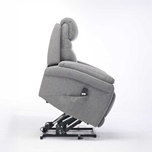 Lisbon Power Lift  Otomatik Mekanizmalı Baba Ve Tv Koltuğu Bej-gri Kumaş 88x99x106 Cm