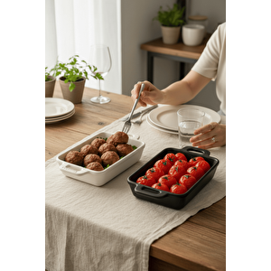 2 Li Kulplu Seramik Siyah Beyaz Sosluk Meze Çerez Meyve Sunum Tabağı Kahvaltı Seti Mit1274