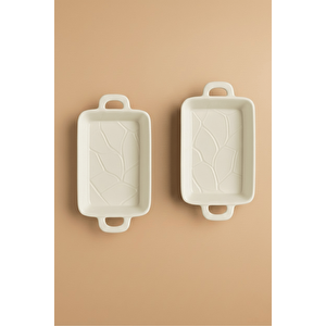 2 Li Kulplu Seramik Beyaz Sosluk Meze Çerez Meyve Sunum Tabağı Kahvaltı Seti Mit1272 Beyaz