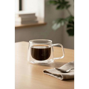 120 Ml Çift Cidarlı Cam Kahve Espresso Bardağı Mit1282