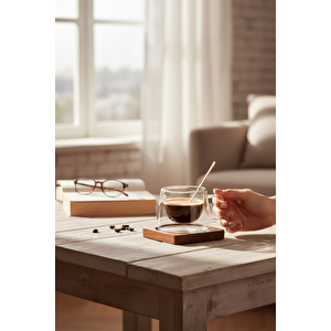 120 Ml Çift Cidarlı Cam Kahve Espresso Bardağı Mit1282