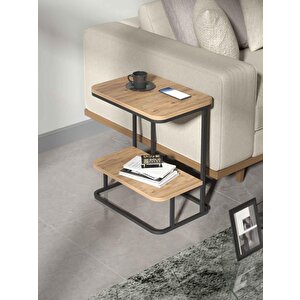 Falez 2 Katlı Koltuk Sehpası Yan Sehpa Atlantik Çam