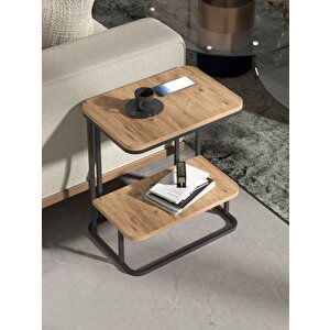 Falez 2 Katlı Koltuk Sehpası Yan Sehpa Atlantik Çam